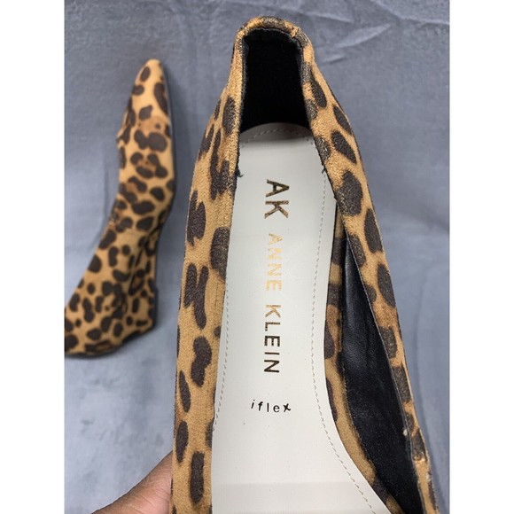 NWOT Anne Klein Iflex Akerika Wedge Shoes Women’s Size 8.5 Cheetah Print - Picture 13 of 14